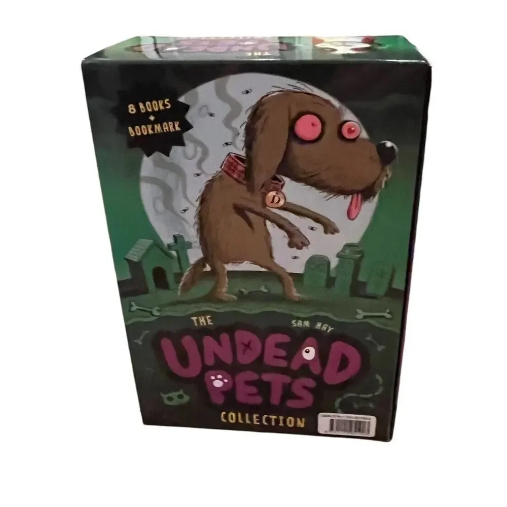 BRAND NEW THE UNDEAD PETS Collection book Set 1-8 W/ Box & Bookmark Pb